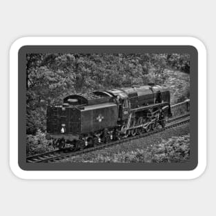 British Railways 9F - Black and White Sticker